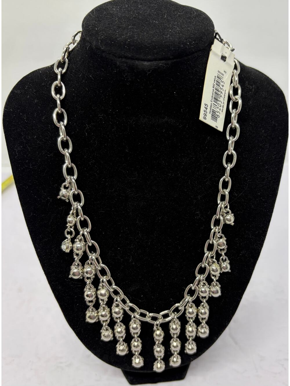 Cookie Lee Signed Rhinestone Choker Statement Necklace New With Tags